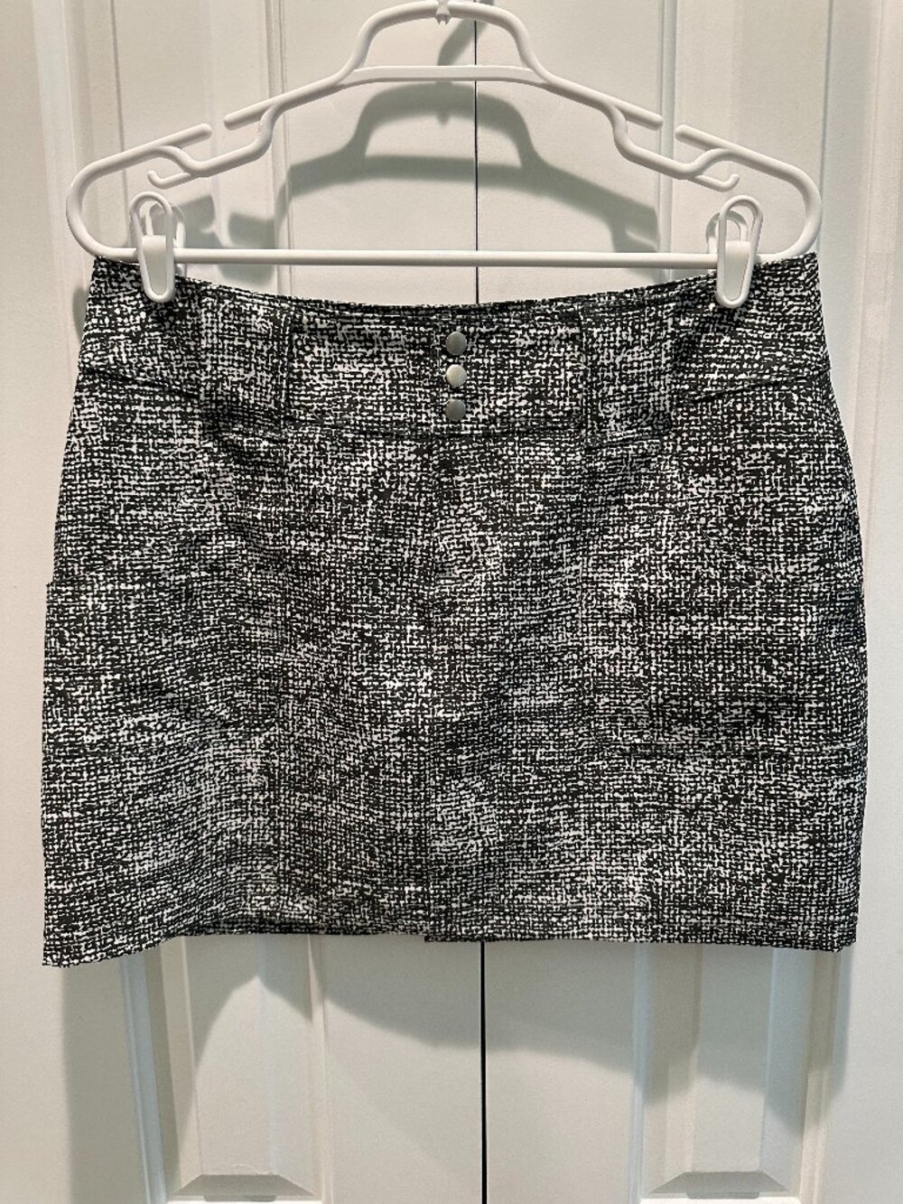 Jofit Athletic Golf Tennis Skirt Skort Olive Green White Static Tweed w/ shorts